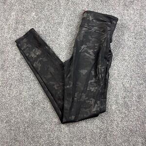 SPANX Women’s Black Camo Shapewear Leggings Size: Small Petite